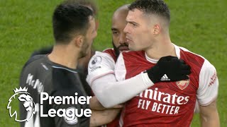 Granit Xhaka receives red card for violent conduct against Burnley  Premier League  NBC Sports [upl. by Andrade892]