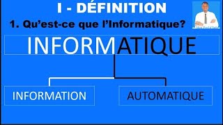 LEÇON 1  INTRODUCTION A LINFORMATIQUE  INITIATION A LINFORMATIQUE  Mon Prof dInfo [upl. by Gusti]