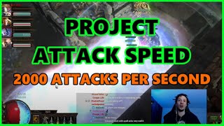 PoE 2000 Attacks per second  Project Attack Speed  Stream highlights 624 [upl. by Yeaton]