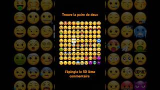 Trouve la paire de deux shorts smallgame emojichallenge hard [upl. by Aryhs]