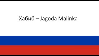 Хабиб – Jagoda Malinka Ягода Малинка Uczyć się rosyjskiego języka Polska literacja [upl. by Easton196]