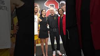 Tyrese Haliburton Meets Caitlin Clark On Her First Day In Indiana  Indiana Pacers [upl. by Danielle883]