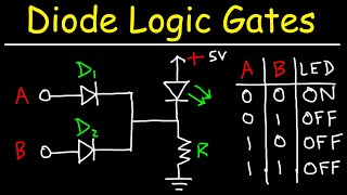 Diode Logic Gates  OR NOR AND amp NAND [upl. by Nolek]