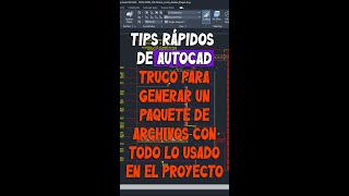 Tips de AutoCAD  etransmit genera un paquete de archivos con todo lo necesario del proyecto [upl. by Naxor556]