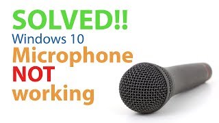 Microphone not working Windows 10 [upl. by Clarkson]