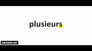 How to pronounce plusieurs [upl. by Isidro]