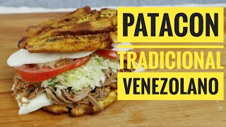 Patacon Venezolano  Como Hacer Patacón Estilo Venezolano  Fácil Recetas Venezolanas [upl. by Cleodell733]