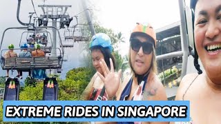 EXTREME RIDES IN SINGAPORE  SENTOSA LUGE SINGAPORE  BrendaMageOfficial [upl. by Itram]