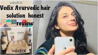 Vedix hair solution honest review  customised hair oil shampoo booster oil and serum combo [upl. by Mirella]