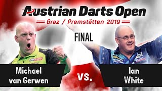 THRILLER Austrian Darts Open 2019  Final  Michael van Gerwen vs Ian White [upl. by Dupuy]