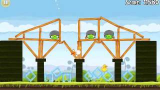 Official Angry Birds walkthrough for theme 4 levels 15 [upl. by Ardehs]