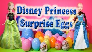 Opening Princess Elsa and Anna Surprise Eggs with the Assistant [upl. by Pond]