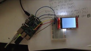 How to use the ili9341 22quot 24quot display driver with the Raspberry pi [upl. by Eonak]