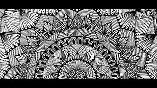 HALF MANDALA  Staedtler Pigment Liner [upl. by Yras]