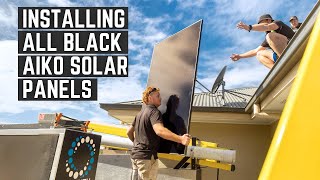 Installing All Black Solar Panels amp 4x Enphase Batteries [upl. by Wadlinger]