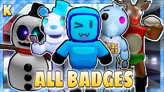 HOW TO GET ALL 10 BADGES  “BLUEMATEV2” BADGE IN FNAF NEW SKIN ROLEPLAY  Roblox [upl. by Assenej]