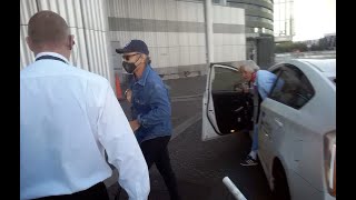 Iron Maidens Bruce Dickinson Arrives at Lowry Theatre in Manchester Not signing Autographs [upl. by Malha]