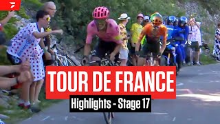 Tour de France 2024 Stage 17 Highlights [upl. by Nesnah894]