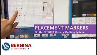 BERNINA Qmatic Quilt Automation Using Markers [upl. by Adai]