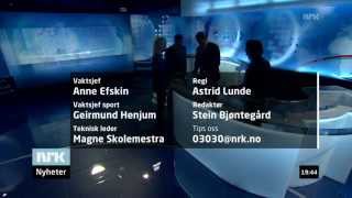 NRK Dagsrevyen IntroOutro Transparent 20072015 HD [upl. by Fabri]