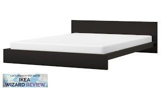 MALM IKEA Bed frame blackbrownLuröy Review [upl. by Naivad77]