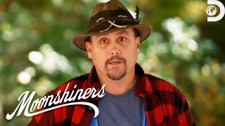 How Mike and Jerry Outsmart the Competition With Orange Moonshine  Moonshiners  Discovery [upl. by Eidnim]