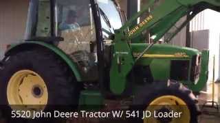 5520 John Deere Tractor W 541 JD Loader [upl. by Ahseid]