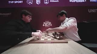 WATCH Pragg Excites India Beats Carlsen  D4 SuperbetRapidBlitzPoland [upl. by Ainatnas668]