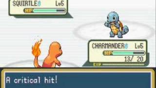 Pokemon Fire Red  First Battle vs Rival Gary [upl. by Madelene902]