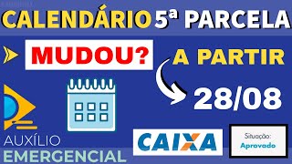 CALENDÁRIO da 5ª Parcela do Auxílio Emergencial Mudou Veja Qual Ciclo Sairá a sua Parcela [upl. by Kaja]