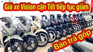 Giá xe vision cuối tháng 12024 cận Tết  Cơ hội quay số trúng Sh350i  Minh Nam Lê vision2024 [upl. by Wehtam]