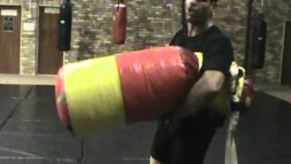 bag throwsguillotineclinchgrappling conditioning [upl. by Melania]