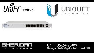 Ubiquiti UniFi US24250W PoE Managed Gigabit Switch [upl. by Yehs]