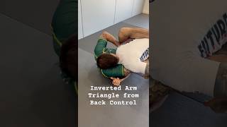 Inverted Arm Triangle from Back Control Escape bjj armtriangle jiujitsu nogi nogigrappling [upl. by Patrizius]