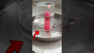 Candle and rising water experiment  scienceexperiment shorts sciencehub candleexperiment [upl. by Brunk]