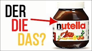 Learn German  Der die oder das Nutella Foreign Words  German Genders  Deutsch Für Euch 107 [upl. by Arsi894]