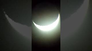 Waxing Crescent Moon 🔭🌒 8AUG2024 astronomy telescope crescentmoon timelapse [upl. by Heinrich]