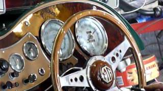 Steve Baker MG TD Supercharger Peter Burgess Rolling Road  Part 1 [upl. by Atirehs939]