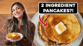 Pancakes with Just 2 Ingredients Keto Low Carb and Low Calorie [upl. by Draper]