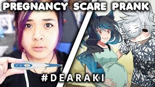 PREGNANCY SCARE PRANK ON BOYFRIEND ─‿‿─ DearAki [upl. by Pulchi]