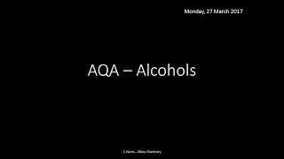 Reactions of Alcohols OCR ALevel Chemistry [upl. by Leventhal]