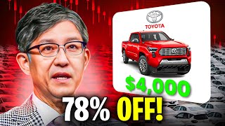 Toyota Can’t Sell Their Vehicles Anymore So Now They’re Giving Them Away For… [upl. by Audrye323]