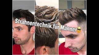 Haare färben  Strähnentechnik für Männer  Cenkinz HairLounge [upl. by Haidabo]