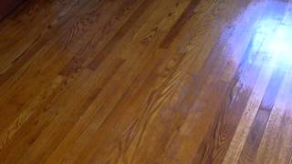 Refinishing hard wood flooring with Zar stain and water based polyurethane [upl. by Aztilay]