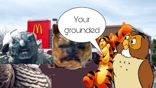 Evil tigger and evil owl get fat at McDonald’sgrounded [upl. by Selym589]