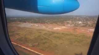 Air Tanzania Dash 8 leaving Kigoma [upl. by Ybeloc264]