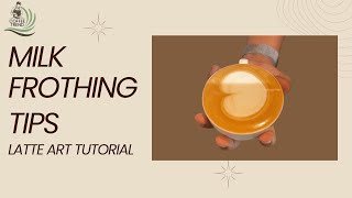 milk frothing tips  latte art tutorial [upl. by Amethyst]