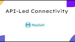 Topic 1 APILed Connectivity in Mulesoft [upl. by Asirram]