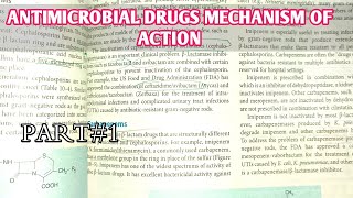 Antibacterial drugs mechanism of action part [upl. by Eserehc19]