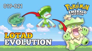 How To Evolve Lotad Into Lombre And Ludicolo In Pokemon Emerald  Hoenn Pokedex [upl. by Kristan]